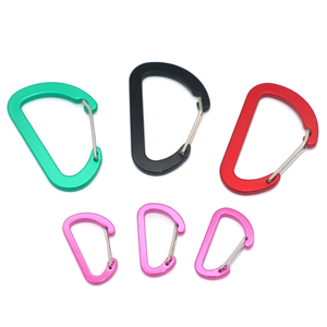 Clips de mosquetón multiusos para pesca, paquete de 10 clips Caribeener pequeños de 2,7 pulgadas, Mini llavero Clip Caribeaner de aluminio