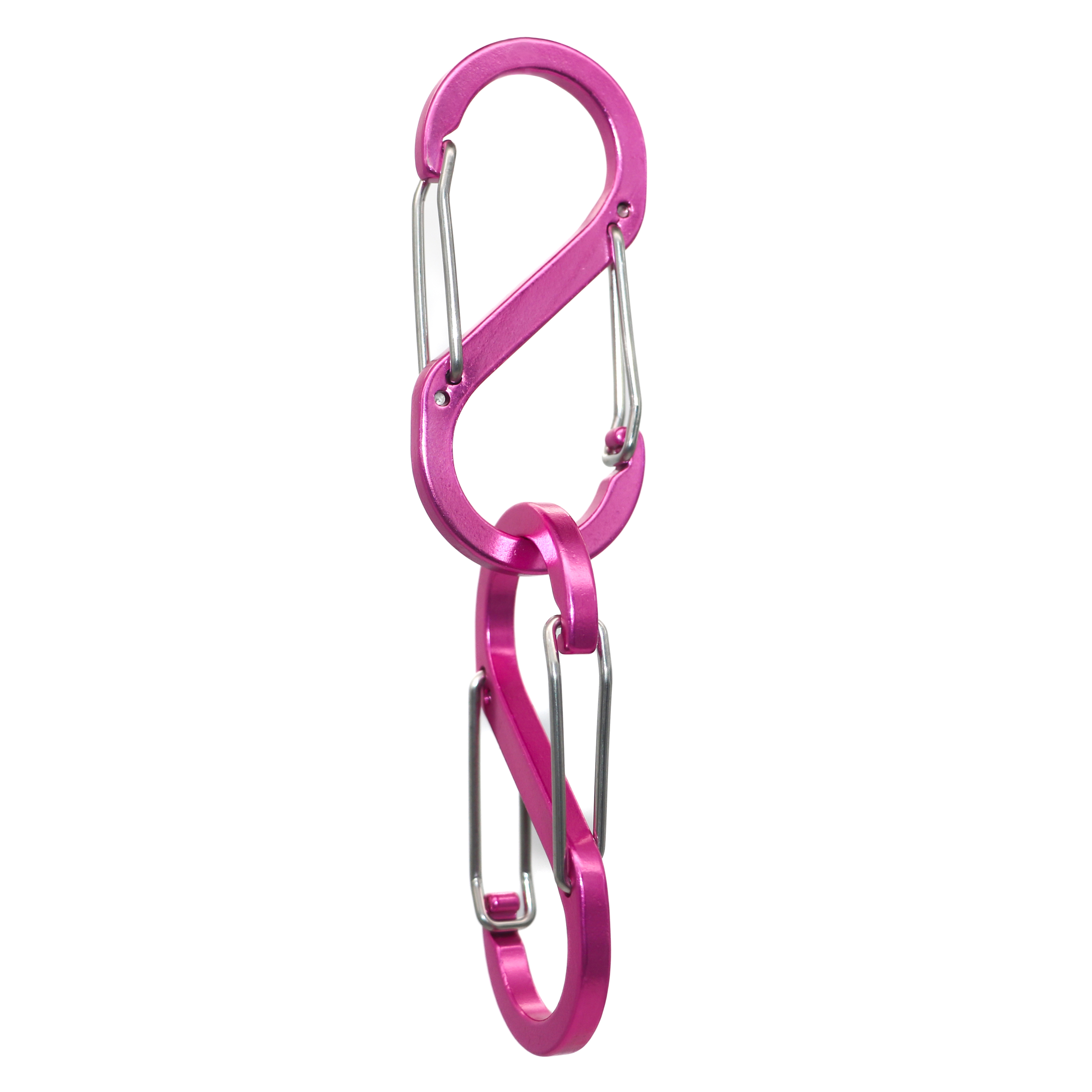 10 Uds Clips de cremallera antirrobo Clips de bloqueo de cremallera mosquetón de colores llavero Clip para Camping pesca viajes deportes al aire libre