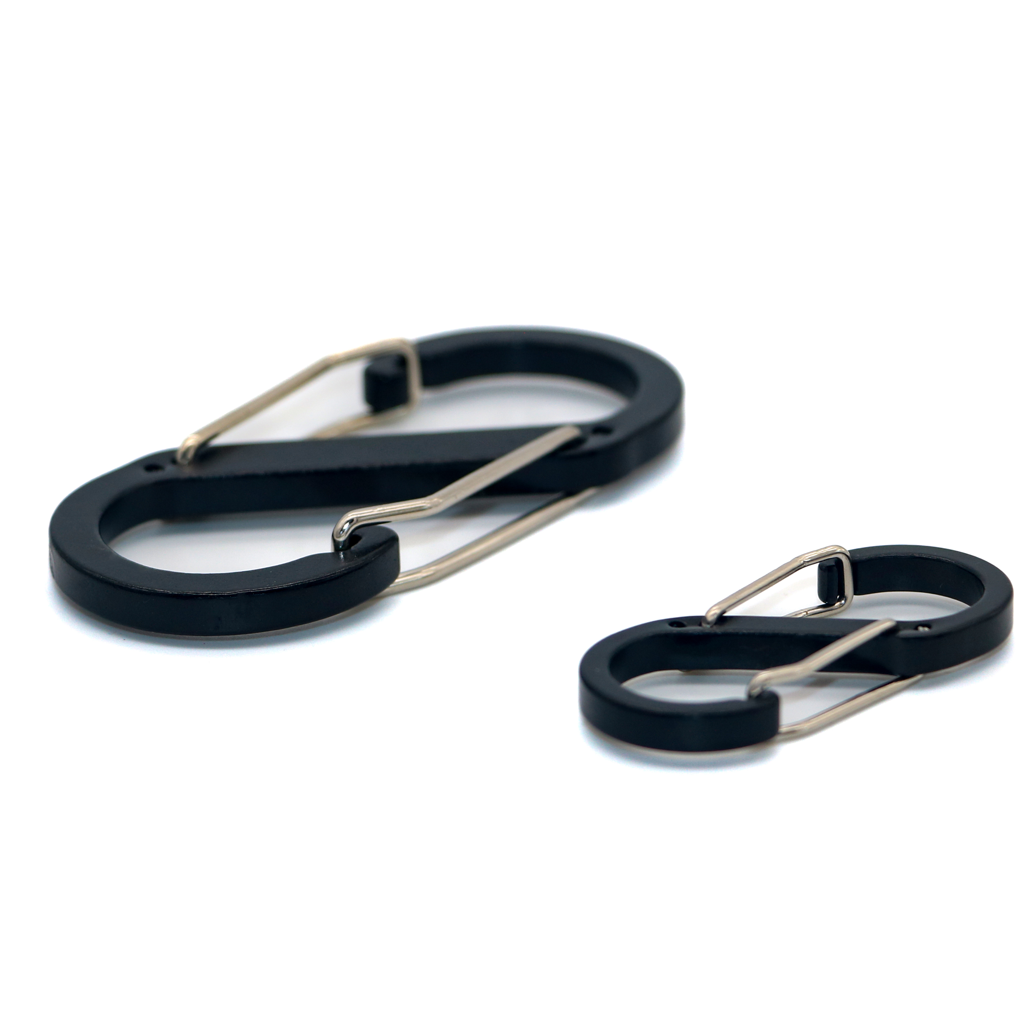 10 Uds Clips de cremallera antirrobo Clips de bloqueo de cremallera mosquetón de colores llavero Clip para Camping pesca viajes deportes al aire libre