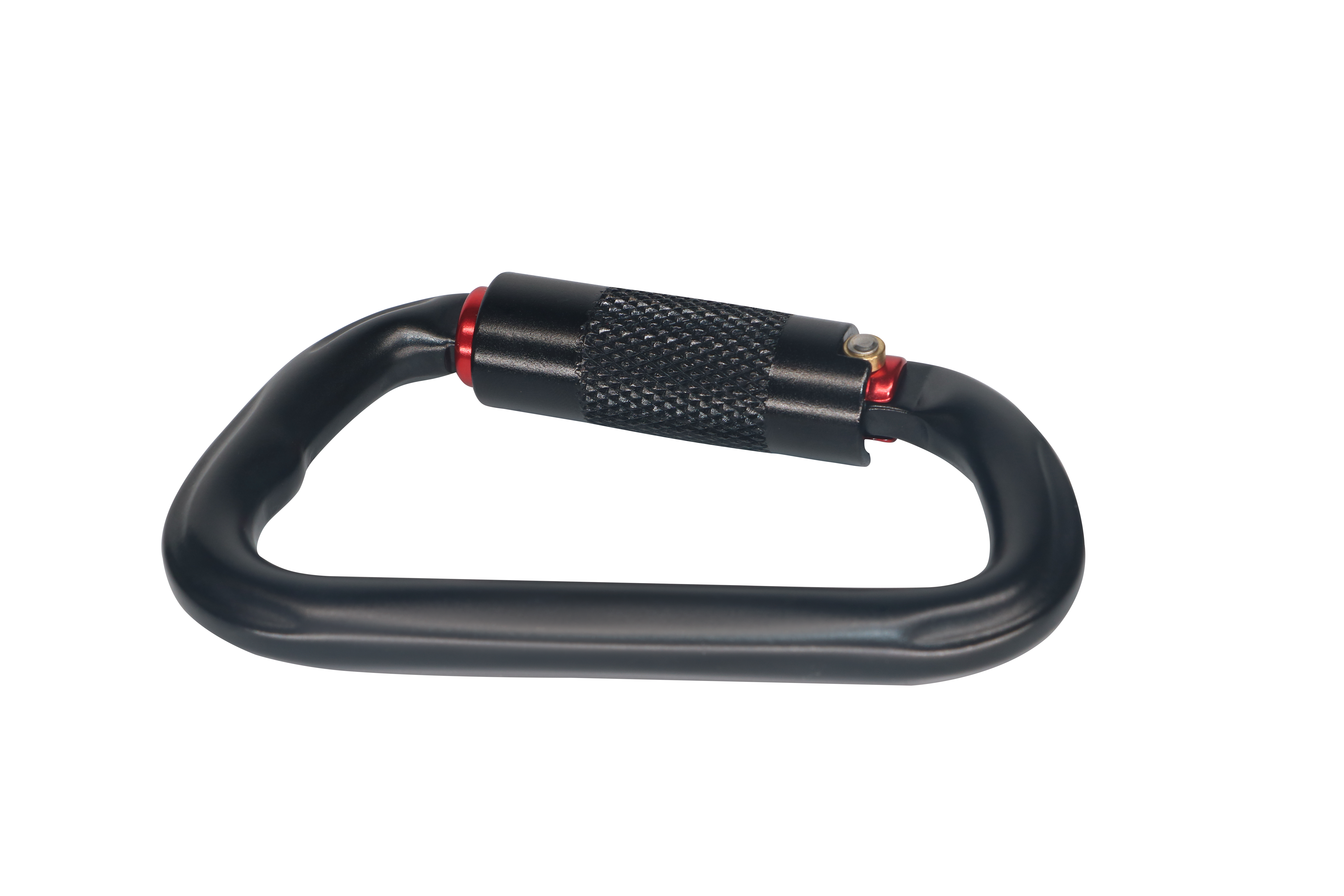 Mosquetón de escalada certificado: clip de mosquetón de bloqueo automático resistente de 26 KN, adecuado para escalada en roca, camping, gimnasio y rescate