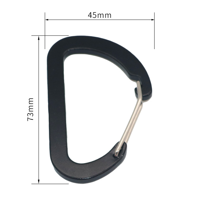 Clips de mosquetón multiusos para pesca, paquete de 10 clips Caribeener pequeños de 2,7 pulgadas, Mini llavero Clip Caribeaner de aluminio