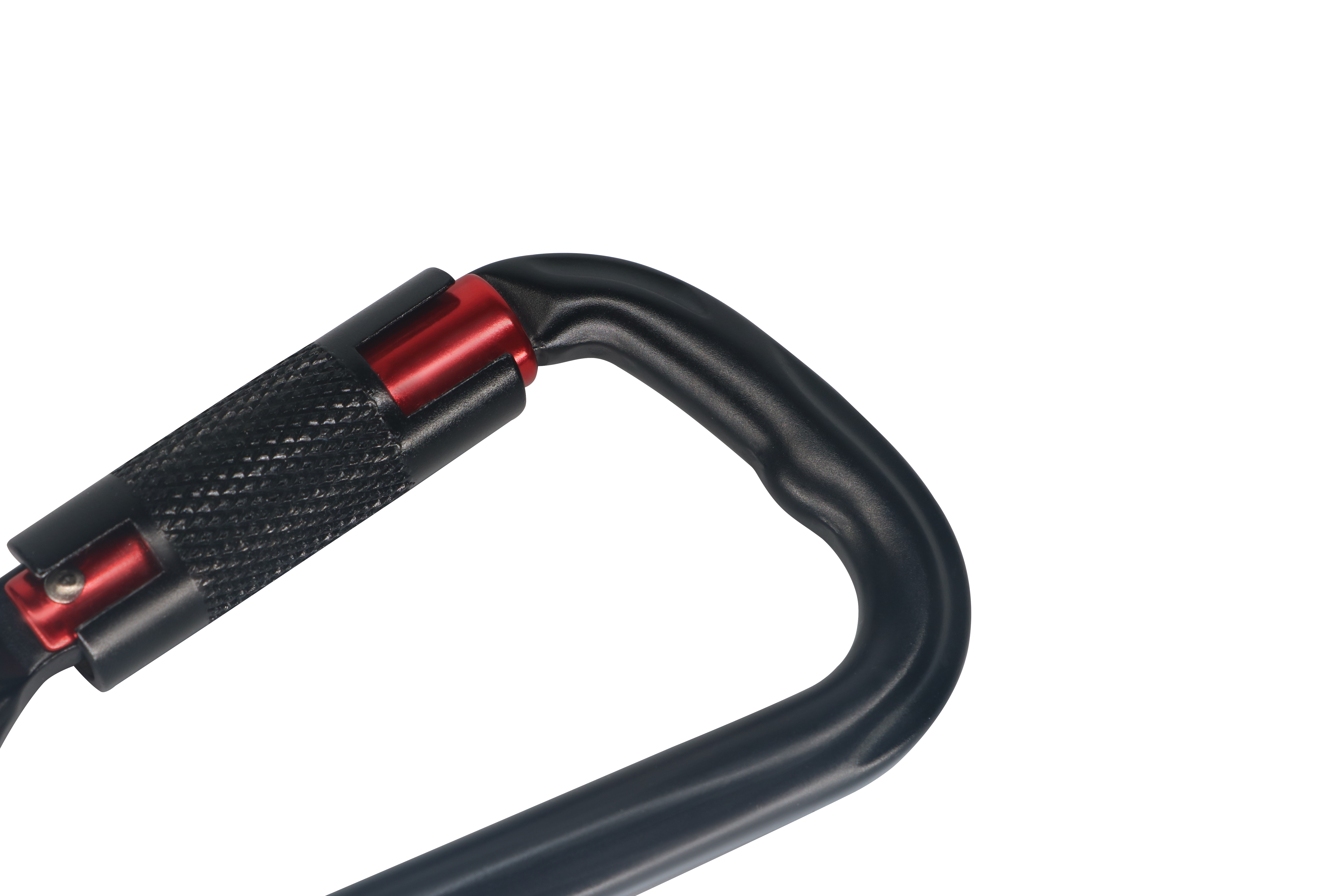 Mosquetón de escalada certificado: clip de mosquetón de bloqueo automático resistente de 26 KN, adecuado para escalada en roca, camping, gimnasio y rescate