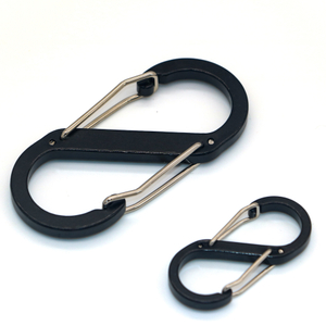 10 Uds Clips de cremallera antirrobo Clips de bloqueo de cremallera mosquetón de colores llavero Clip para Camping pesca viajes deportes al aire libre