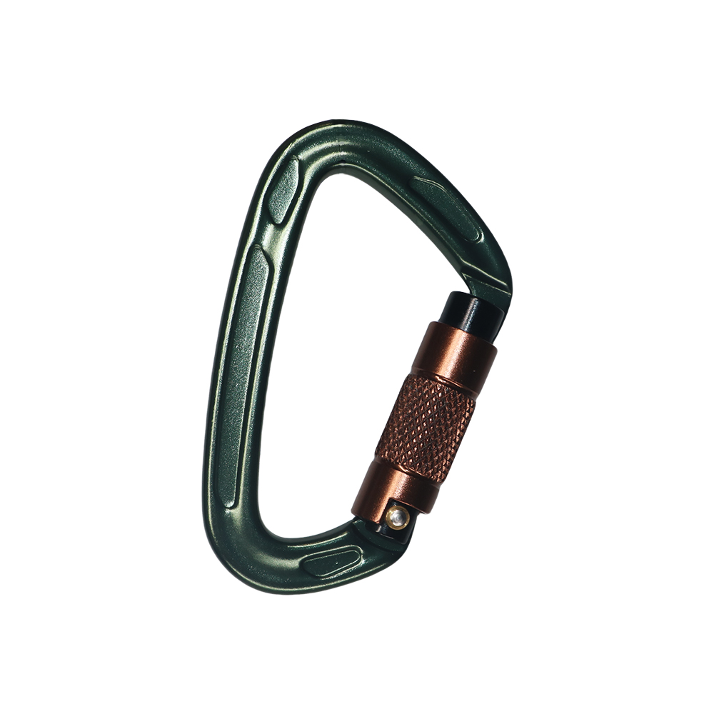 Clips de mosquetón de escalada profesionales de alta resistencia - Bloqueo automático de 25 kN