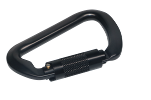 Clip de mosquetón resistente: capacidad de carga de 6600 lb (30 KN), mosquetón de aluminio ligero grande de 3' (112,5 cm) con anillo de gancho para llavero